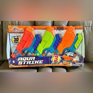 *NEW* Tidal Storm Aqua Strike Pump-Action Water Blaster 3pk